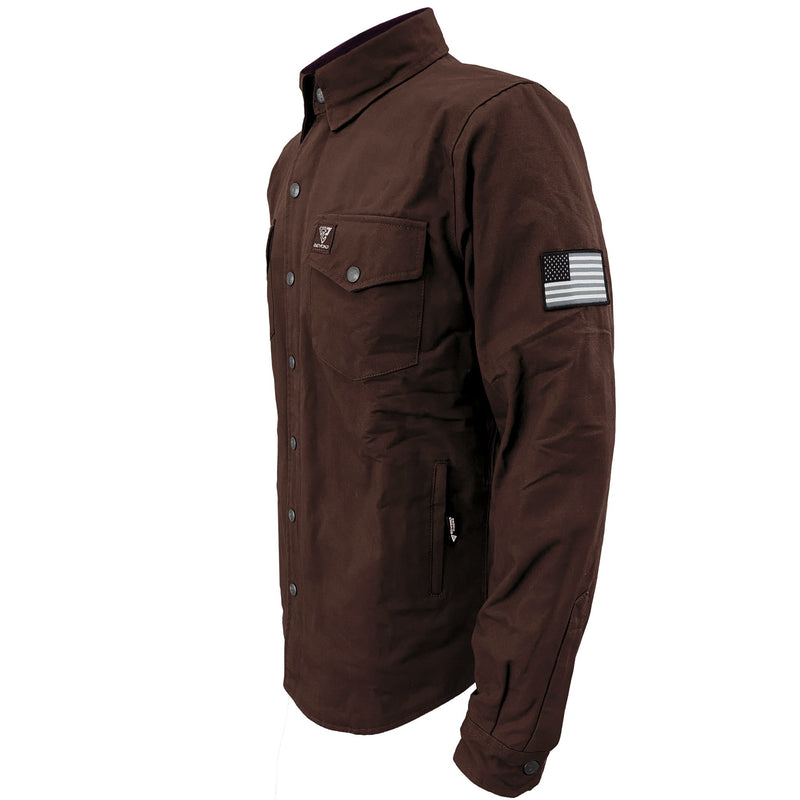 Load image into Gallery viewer, Protective Canvas Jacket for Men - Dark Brown