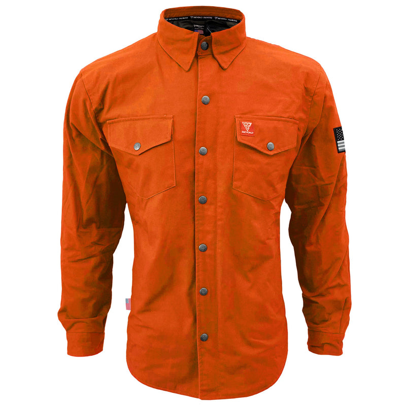 Load image into Gallery viewer, Protective Canvas Jacket for Men - Orange