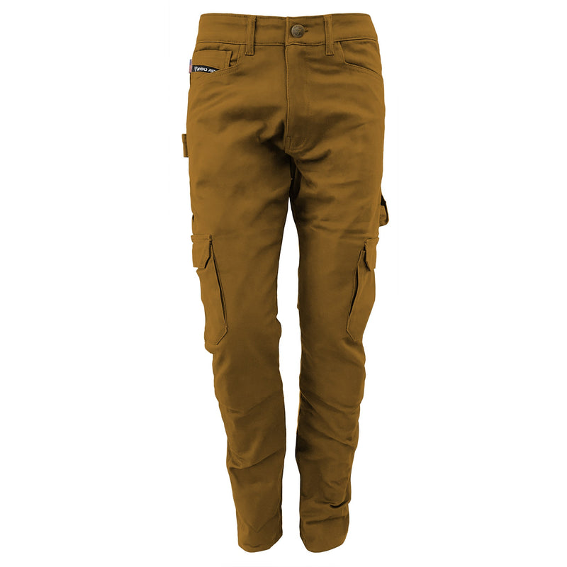 Load image into Gallery viewer, Cargo Pants Straight Fit - Light Brown Solid