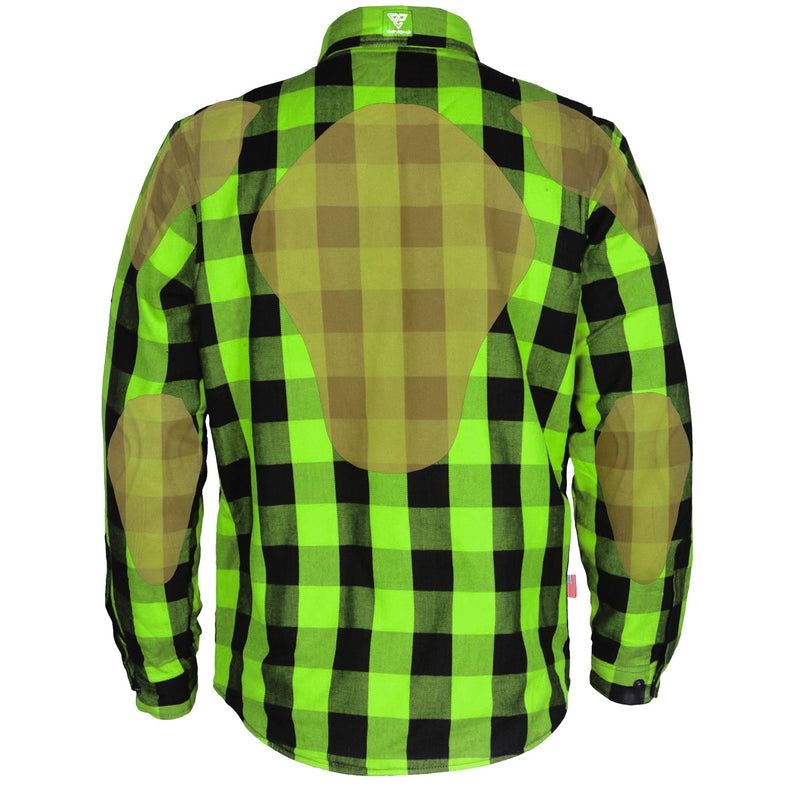 Load image into Gallery viewer, Protective Flannel Shirt - Green Checkered