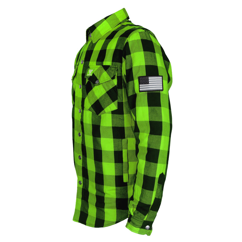 Load image into Gallery viewer, Protective Flannel Shirt - Green Checkered