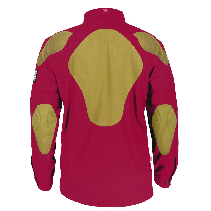 Load image into Gallery viewer, Protective Flannel Shirt - Red Maroon Solid