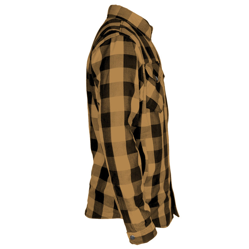 Load image into Gallery viewer, Protective Flannel Shirt - Camel Checkered
