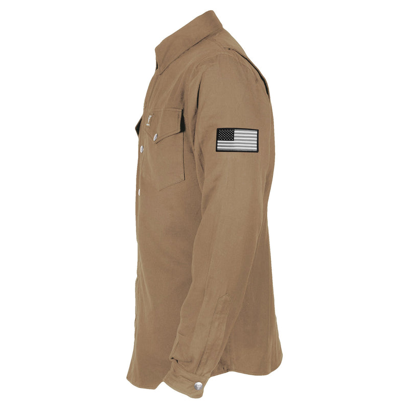 Load image into Gallery viewer, Protective Flannel Shirt - Camel Solid