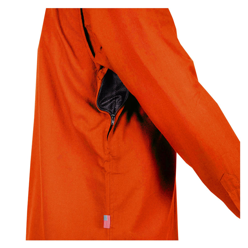 Load image into Gallery viewer, Protective Flannel Shirt - Orange Solid