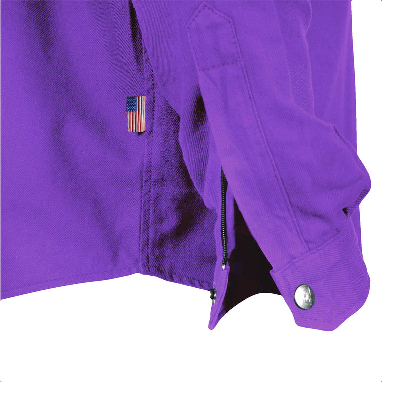 Load image into Gallery viewer, Protective Flannel Shirt - Purple Solid