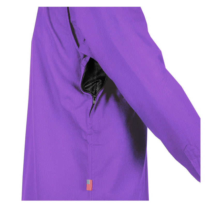 Load image into Gallery viewer, Protective Flannel Shirt - Purple Solid