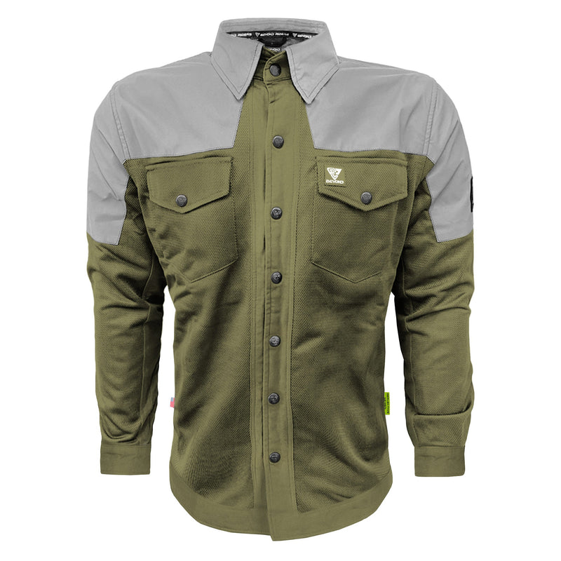 Load image into Gallery viewer, Summer Mesh Reflective Shirt Army Green Eclipse