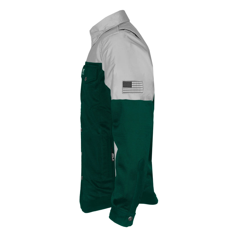 Load image into Gallery viewer, Summer Mesh Reflective Shirt Dark Green Eclipse