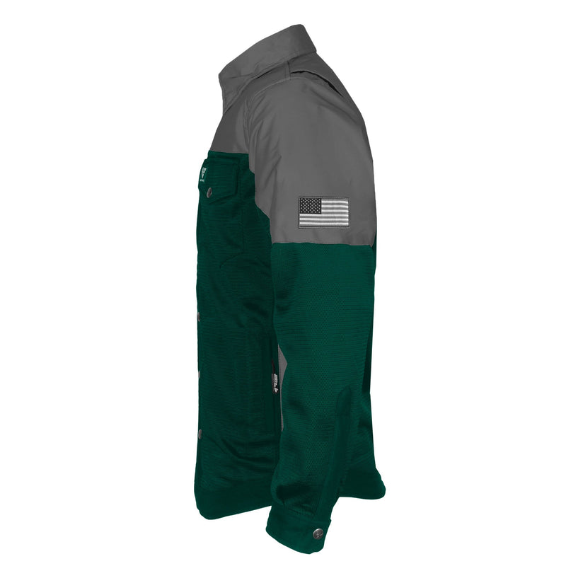 Load image into Gallery viewer, Summer Mesh Reflective Shirt Dark Green Nebula