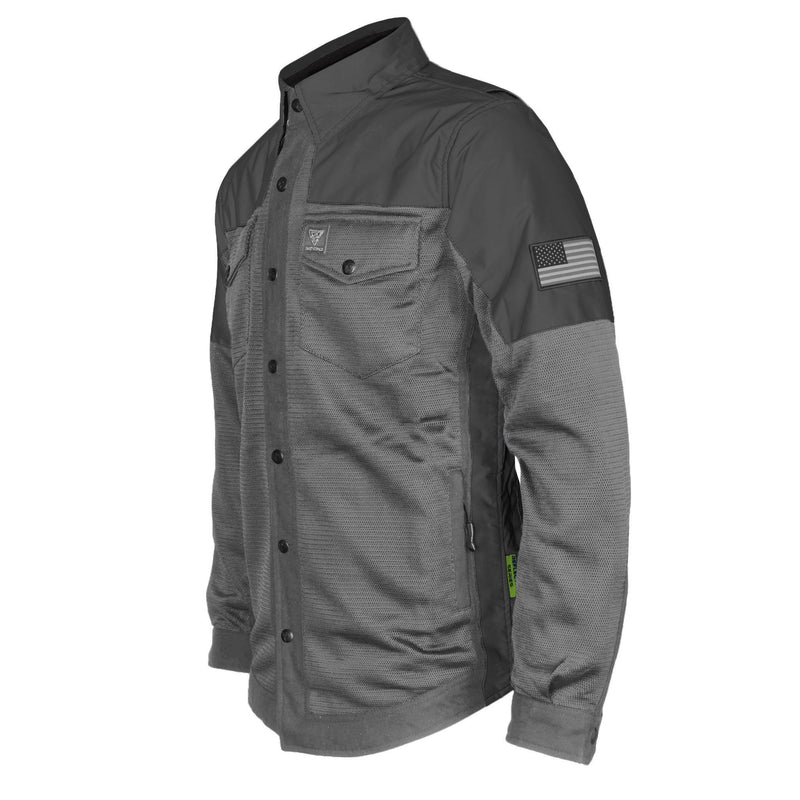 Load image into Gallery viewer, Summer Mesh Reflective Shirt Dark Grey Nebula - with Pads