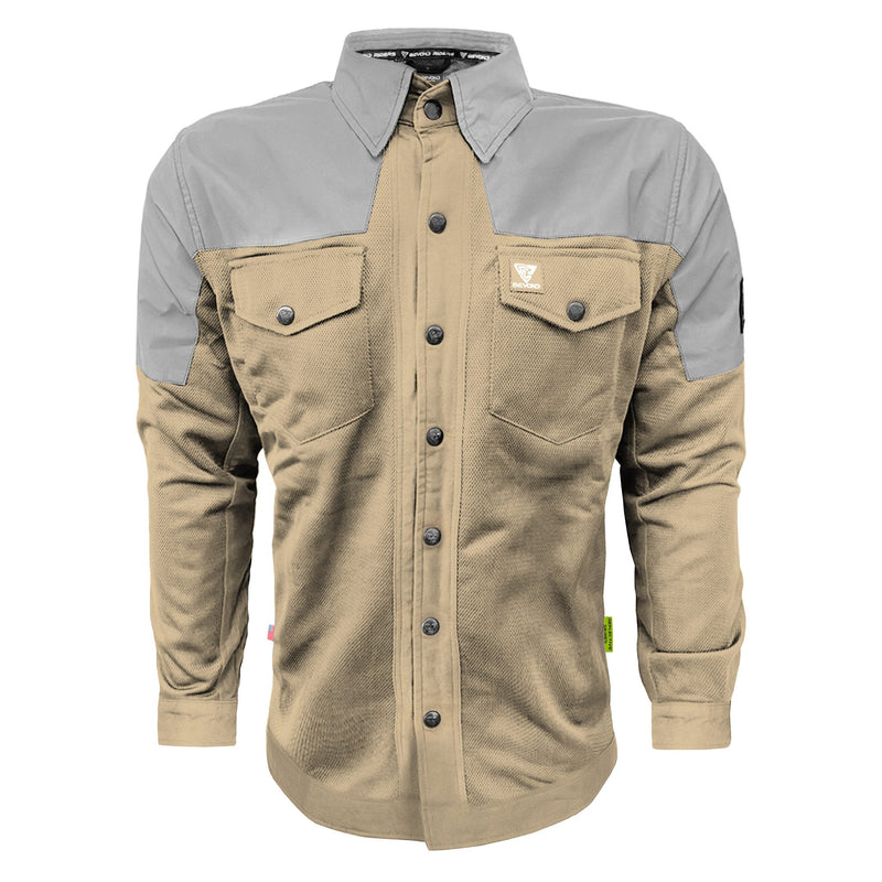 Load image into Gallery viewer, Summer Mesh Reflective Shirt Khaki Eclipse