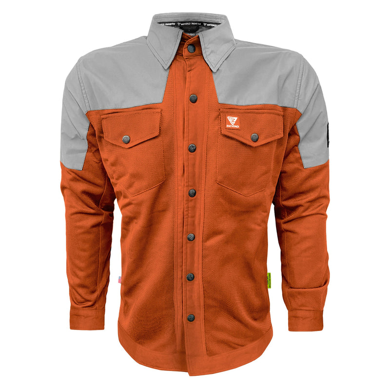 Load image into Gallery viewer, Summer Mesh Reflective Shirt Orange Eclipse
