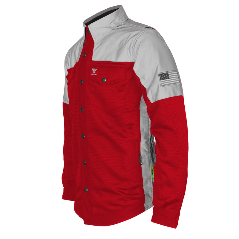 Load image into Gallery viewer, Summer Mesh Reflective Shirt Red Eclipse