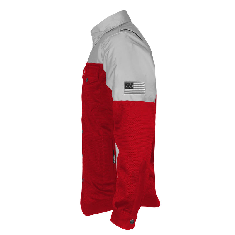 Load image into Gallery viewer, Summer Mesh Reflective Shirt Red Eclipse