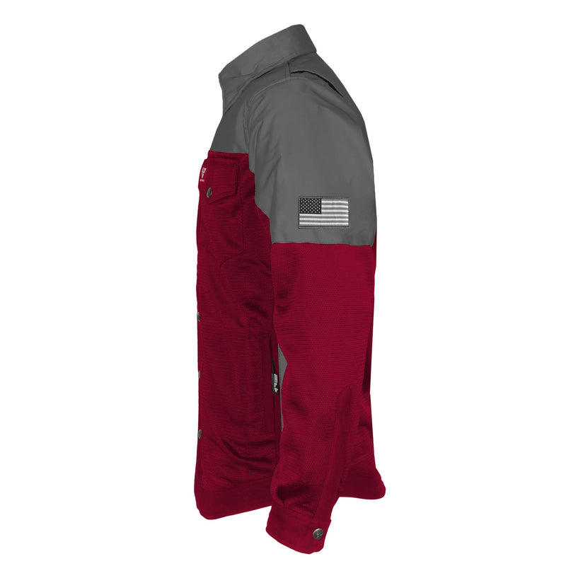 Load image into Gallery viewer, Summer Mesh Reflective Shirt Red Maroon Nebula