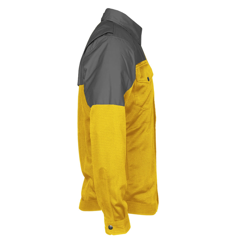 Load image into Gallery viewer, Summer Mesh Reflective Shirt Yellow Nebula - with Pads