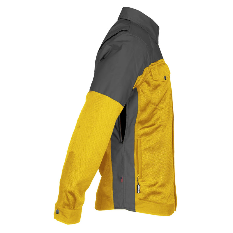 Load image into Gallery viewer, Summer Mesh Reflective Shirt Yellow Nebula - with Pads