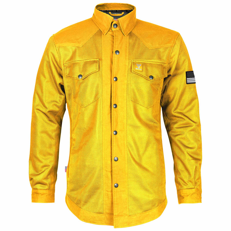Load image into Gallery viewer, Protective Summer Mesh Shirt - Yellow Solid