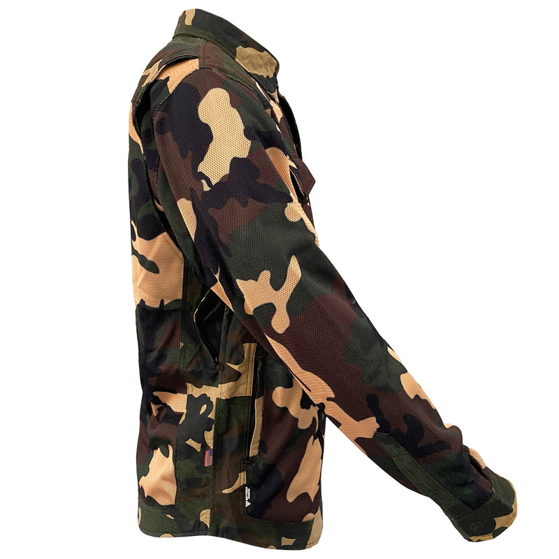 Load image into Gallery viewer, Summer Mesh Protective Camouflage Shirt "Knight Hawk" - Dark Color