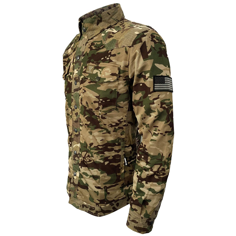 Load image into Gallery viewer, Summer Mesh Protective Camouflage Shirt "Delta Four" - Light Color