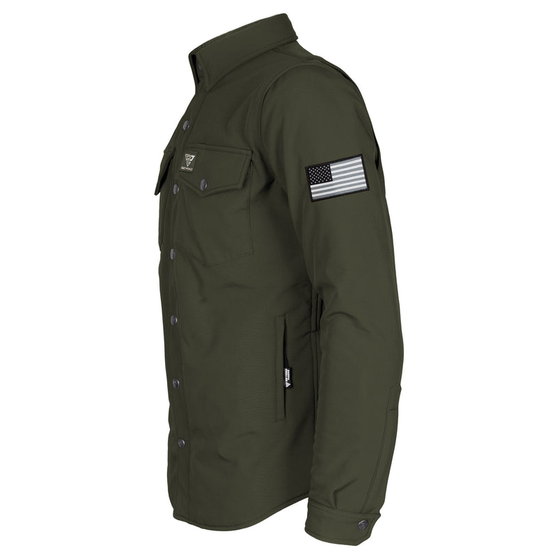 Load image into Gallery viewer, Protective SoftShell Winter Jacket for Men - Army Green Matte