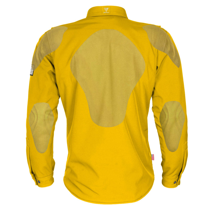 Load image into Gallery viewer, Protective SoftShell Winter Jacket for Men - Yellow Matte