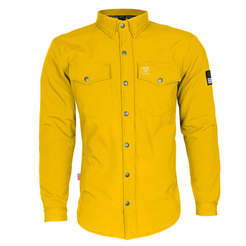 Load image into Gallery viewer, Protective SoftShell Winter Jacket for Men - Yellow Matte