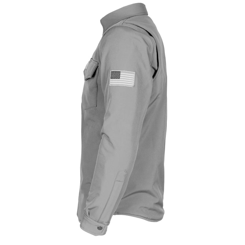 Load image into Gallery viewer, Protective SoftShell Winter Jacket for Men - Gray Matte