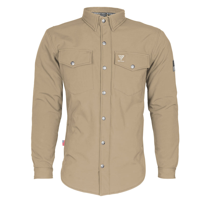 Load image into Gallery viewer, Protective SoftShell Winter Jacket for Men - Khaki Matte