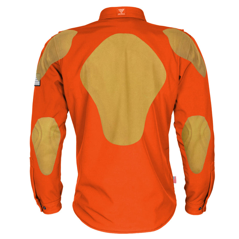 Load image into Gallery viewer, Protective SoftShell Winter Jacket for Men - Orange Matte