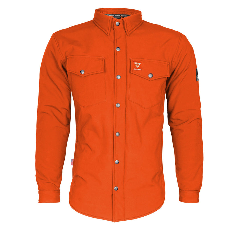 Load image into Gallery viewer, Protective SoftShell Winter Jacket for Men - Orange Matte