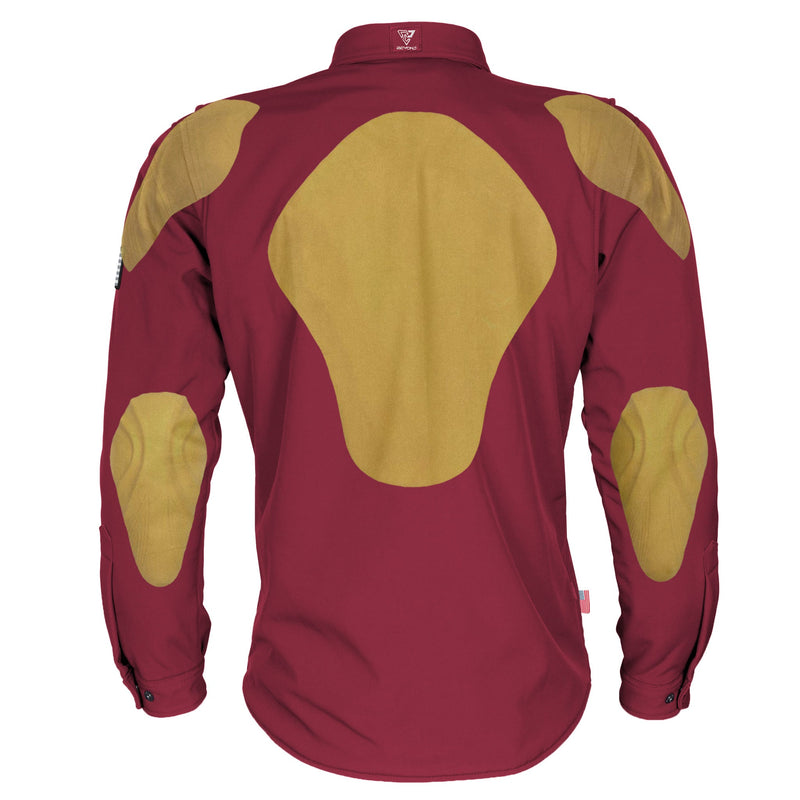Load image into Gallery viewer, Protective SoftShell Winter Jacket for Men - Red Maroon Matte