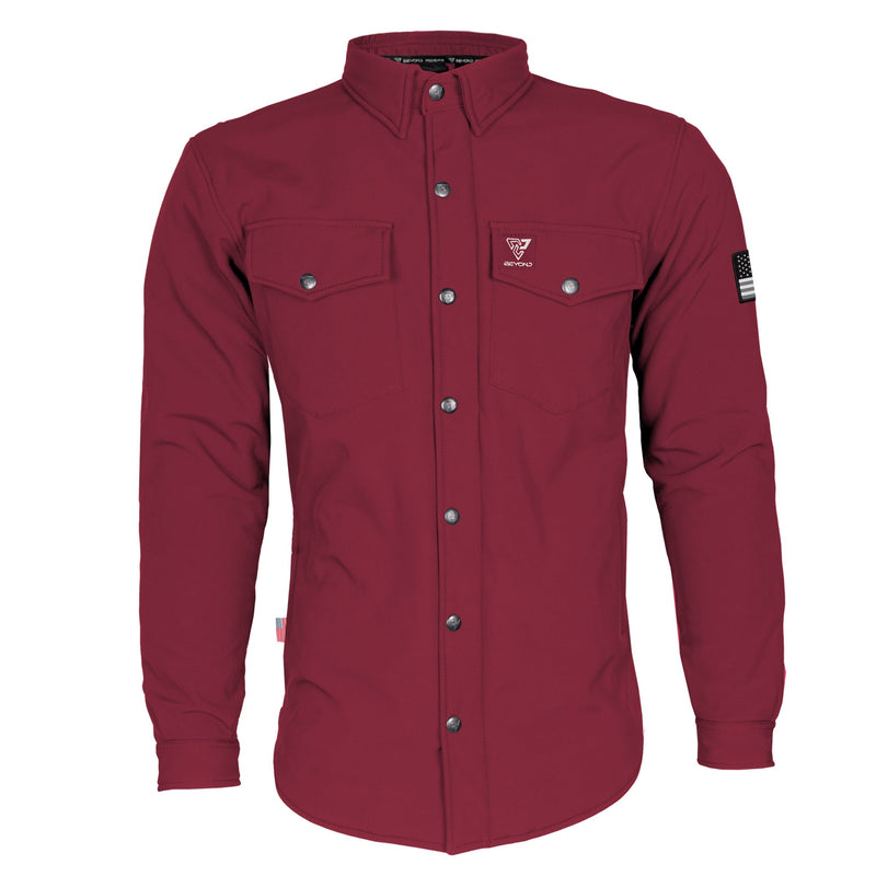 Load image into Gallery viewer, Protective SoftShell Winter Jacket for Men - Red Maroon Matte