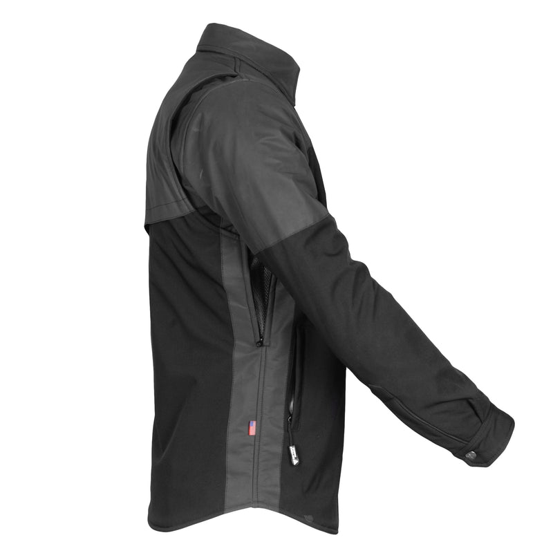 Load image into Gallery viewer, SoftShell Reflective "Nightfall Nebula" Winter Jacket for Men - Black Matte