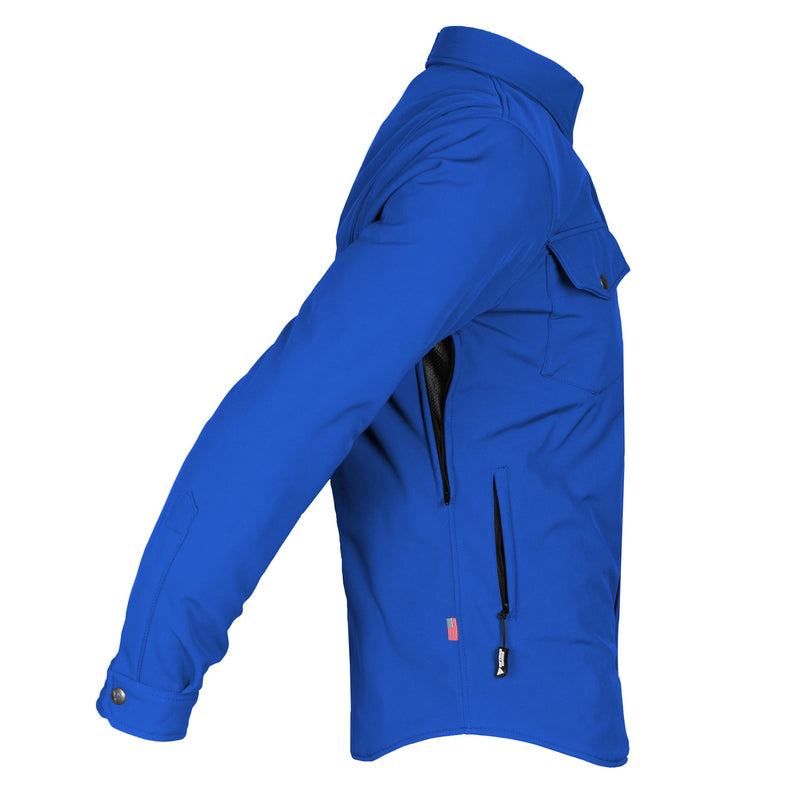 Load image into Gallery viewer, Protective SoftShell Winter Jacket for Men - Royal Blue Matte