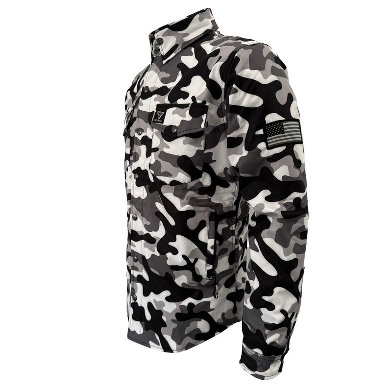 Load image into Gallery viewer, Protective SoftShell Winter Jacket for Men - Camouflage SnowFox
