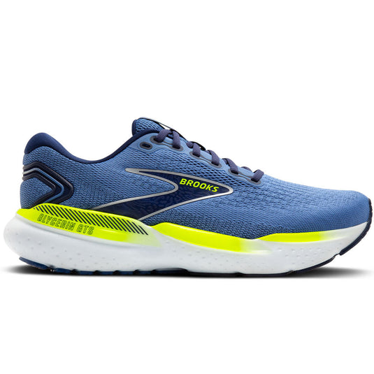 Men's Brooks Glycerin GTS 21, Blue/Peacoat/Nightlife, 8 D Medium - Skoutley Outdoors LLC
