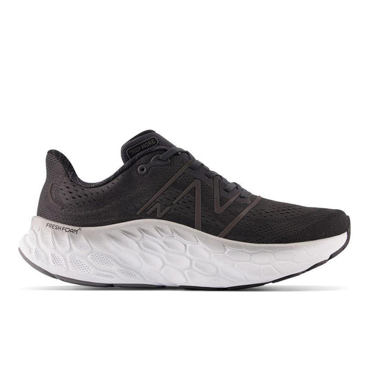 Men's New Balance Fresh Foam X More v4, Black, 12.5 D Medium - Skoutley Outdoors LLC