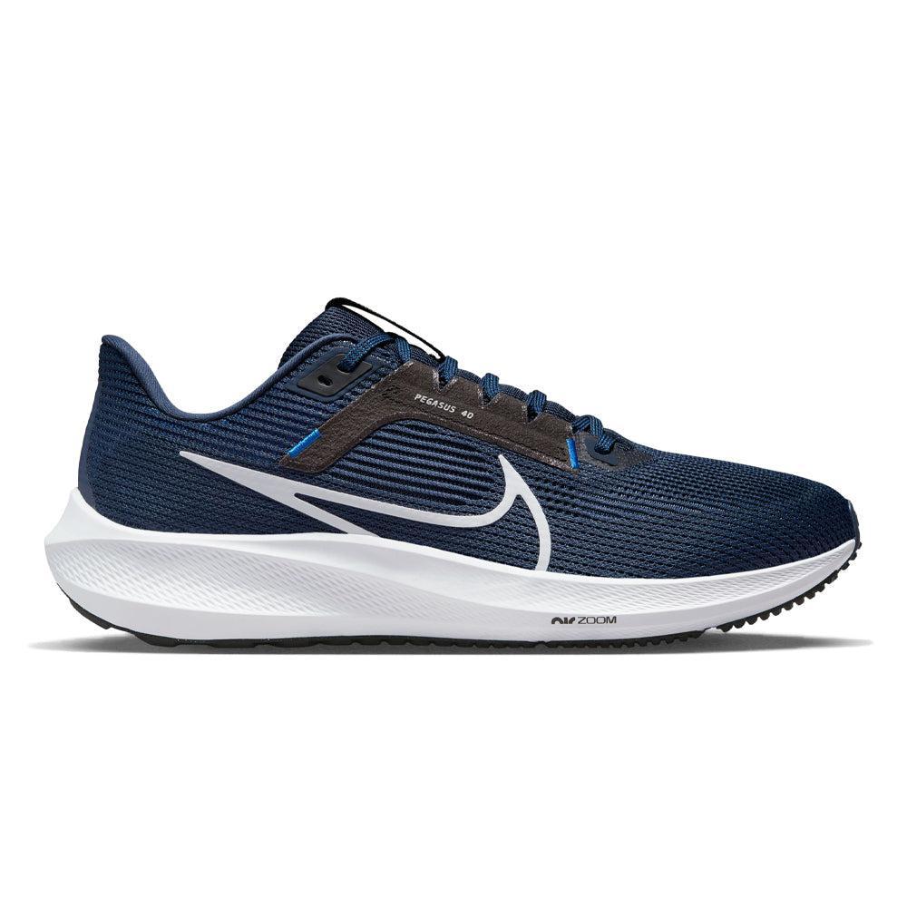 Men's Nike Pegasus 40, Midnight Navy/Pure Platinum-Black, 12.5 D Medium - Skoutley Outdoors LLC