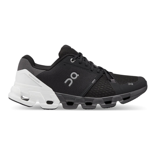 Men's On Cloudflyer 4, Black/White, 11.5 D Medium - Skoutley Outdoors LLC