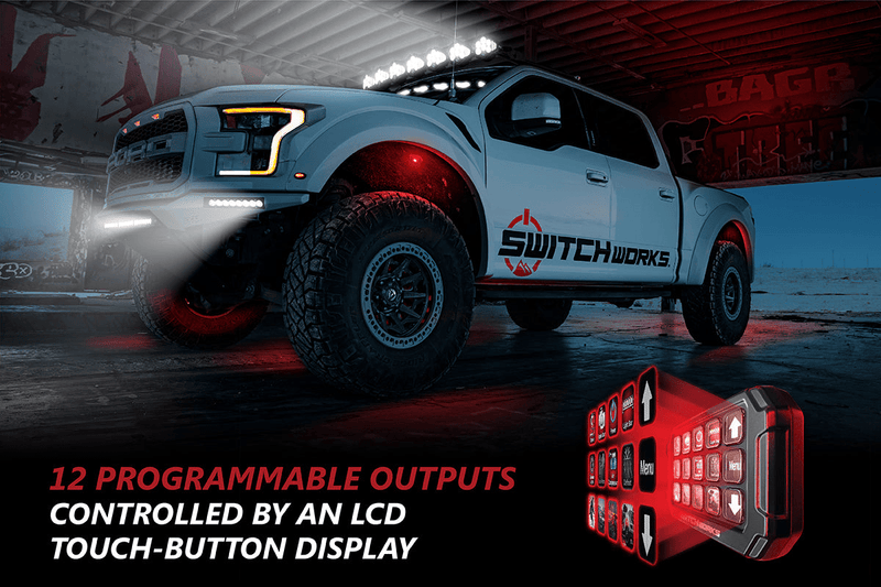 Load image into Gallery viewer, SWITCH Works Alpha 12 Digital Smart Switch Panel for 12 Outputs