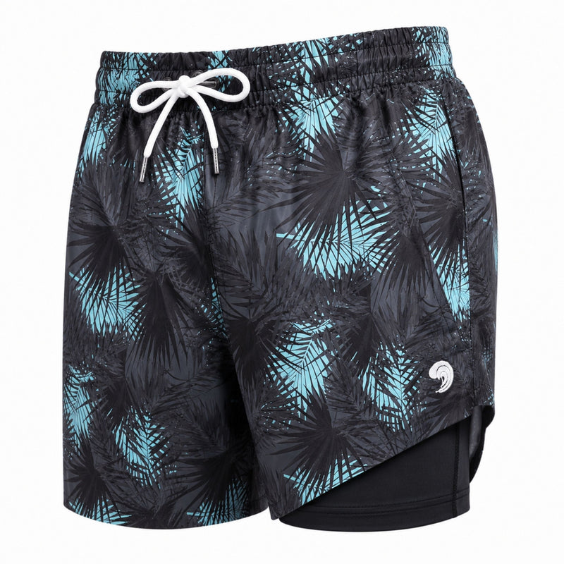 Load image into Gallery viewer, Midnight Palms - Waterproof Swim Shorts With A Waterproof Pocket