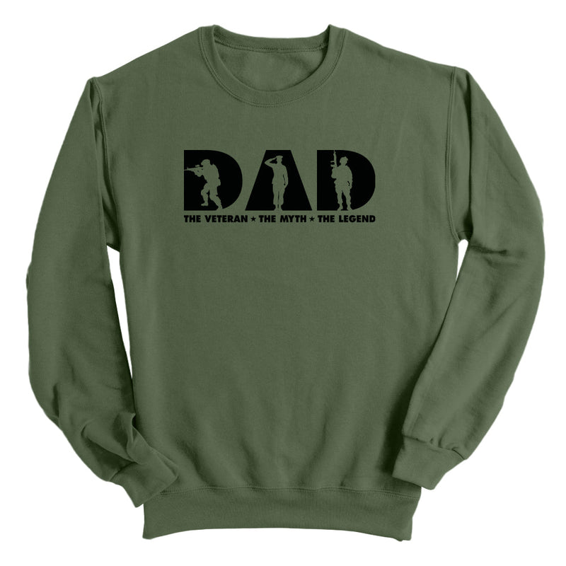 Load image into Gallery viewer, Dad The Veteran The Myth The Legend (Front)