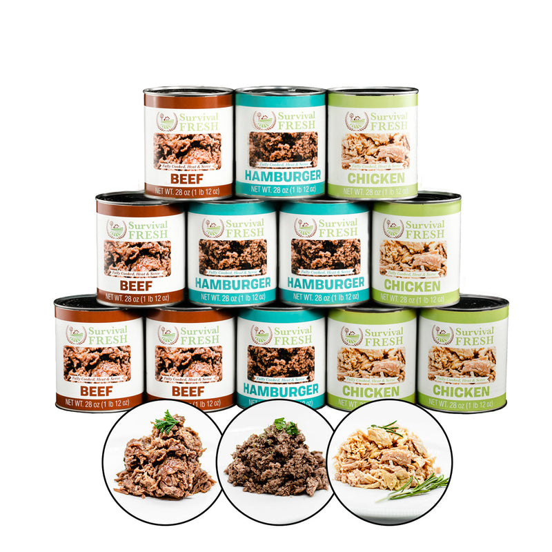 Load image into Gallery viewer, 3 Protein Mixed Canned Meat