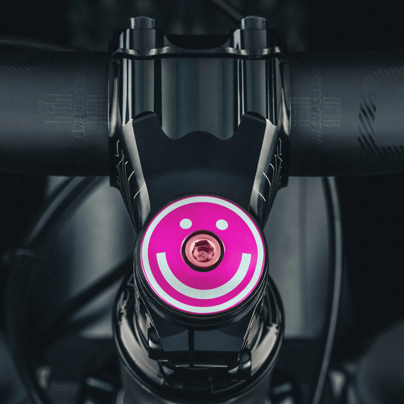 Load image into Gallery viewer, More Miles. All Smiles Bicycle Headset Cap