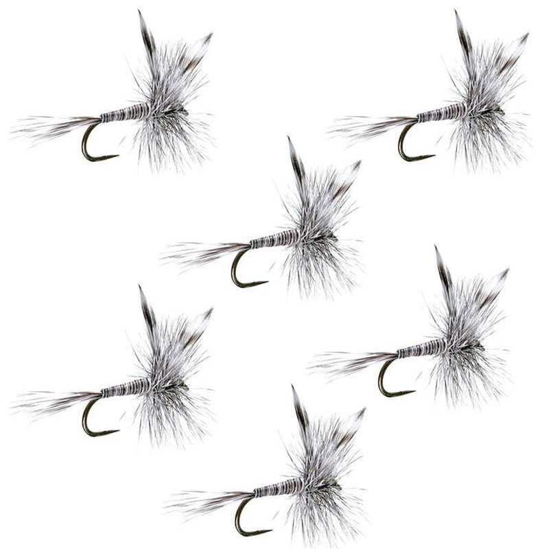 Load image into Gallery viewer, Barbless Mosquito Classic Trout Dry Fly Fishing 6 Flies - Hook Size 16