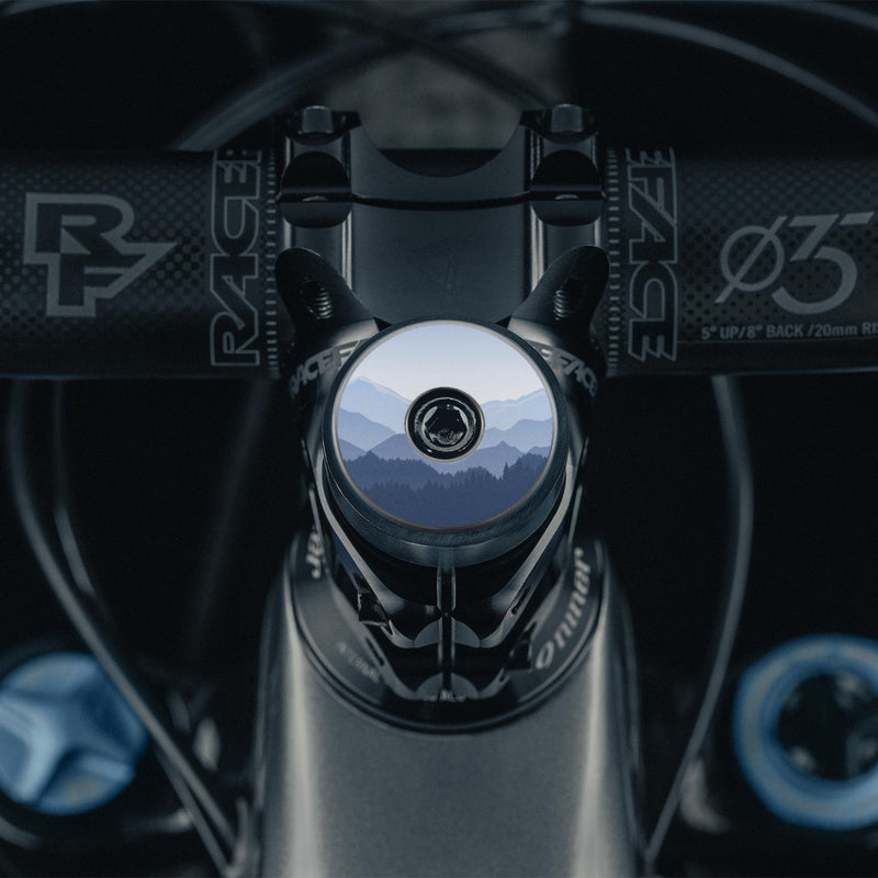 Load image into Gallery viewer, Draw Me A Map On The Ridge Custom Bicycle Headset Cap
