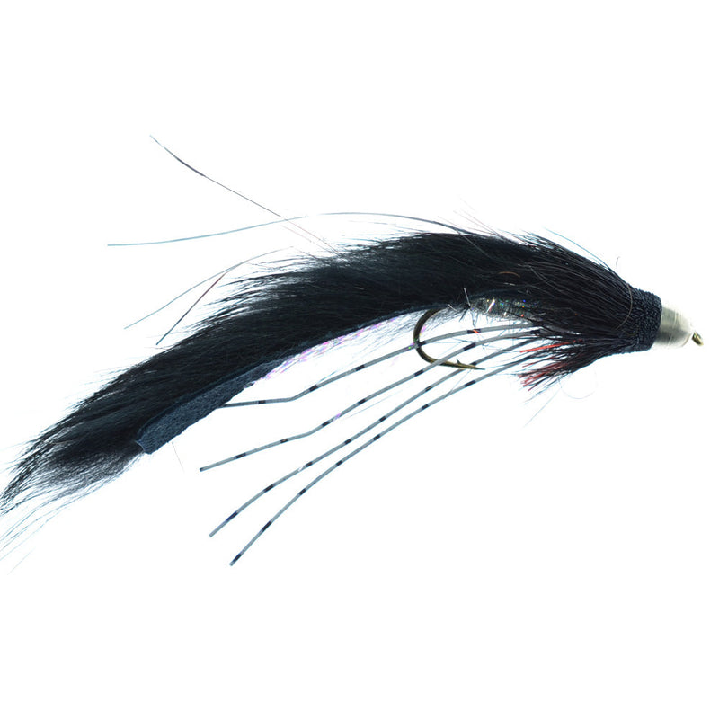 Load image into Gallery viewer, 3 Pack Cone Head Muddy Buddy Streamers - Black - Size 4