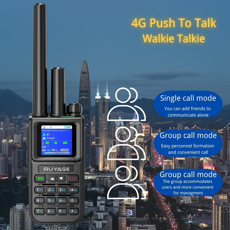Load image into Gallery viewer, Ruyage X50 Dual Mode Long Range Radio Analog + 4G LTE PTT Walkie Talkie